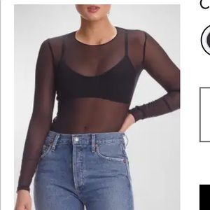 Commando Sheer Mesh Long-Sleeve Top